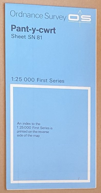Pant-y-cwrt SN 81 1:25000 First Series Map