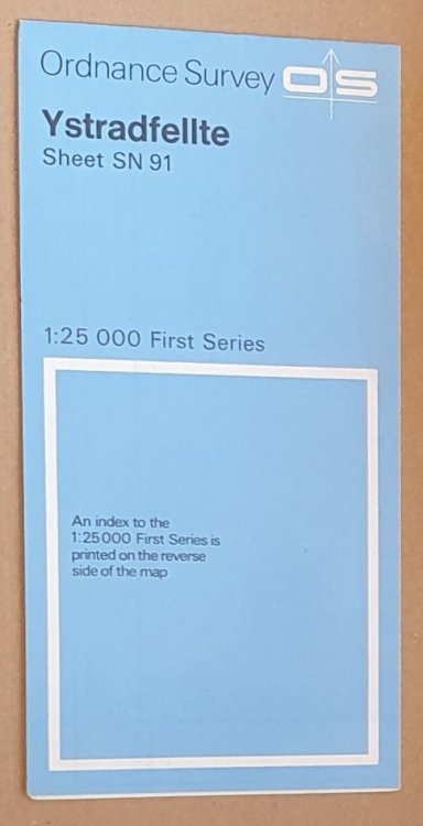 Ystradfellte SN 91 1:25000 First Series Map