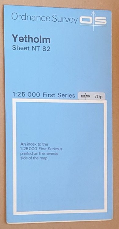 Yetholm NT 82 1:25000 First Series Map