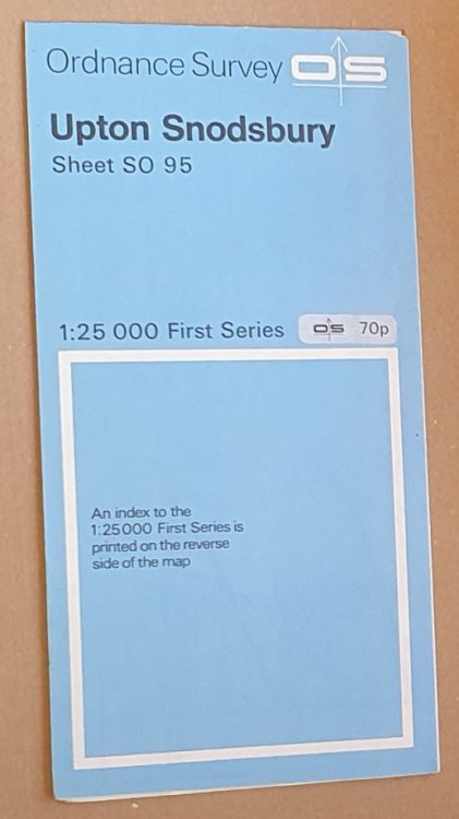 Upton Snodsbury SO 95 1:25000 First Series Map