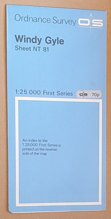 Windy Gyle NT 81 1:25000 First Series Map