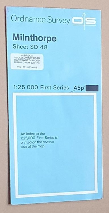Milnthorpe. 1:25000 First Series Map Sheet SD 48