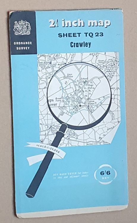 Crawley. 1:25000 First Series Map Sheet TQ 23