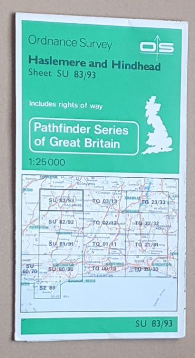 Haslemere and Hindhead. 1:25000 Pathfinder Map Sheet SU 83/93