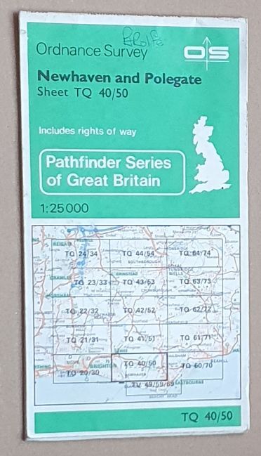 Newhaven and Polegate Pathfinder Map Sheet TQ 40/50 [1308]