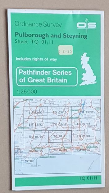 Pulborough and Steyning 1:25000 Pathfinder Map Sheet TQ 01/11 (1287)