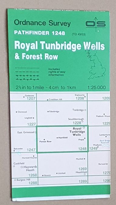 Royal Tunbridge Wells and Forest Row. 1:25000 Pathfinder Map 1248 (Sheet TQ 43/53)