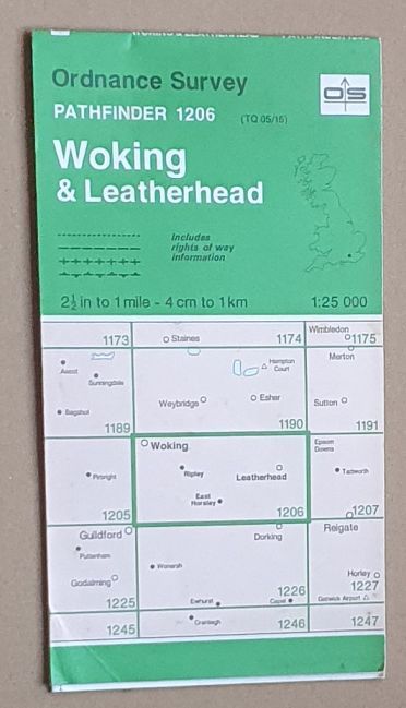 Woking and Leatherhead. Pathfinder Map Sheet 1206 (TQ 05/15)