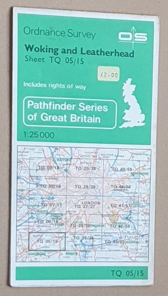 Woking and Leatherhead. Pathfinder Map Sheet TQ 05/15