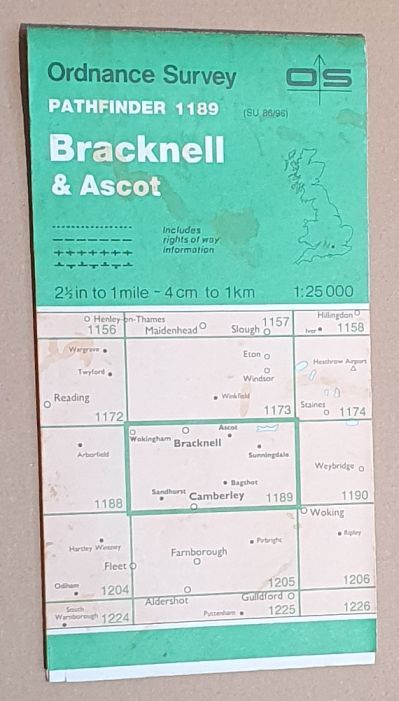 Bracknell & Ascot. 1:25000 Pathfinder Map Sheet 1189 (SU 86/96)