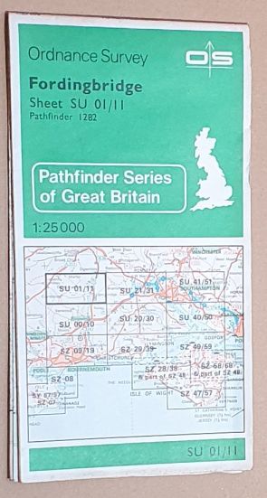 Fordingbridge. 1:25000 Pathfinder Map Sheet 1282 (SU 01/11)