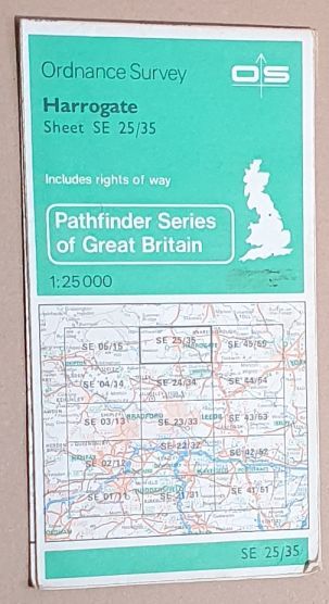 Harrogate. 1:25000 Pathfinder Map Sheet SE 25/35