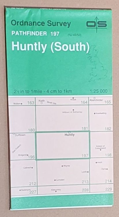 Huntly (South). 1:25000 Pathfinder Map Sheet 197 (NJ 43/53)