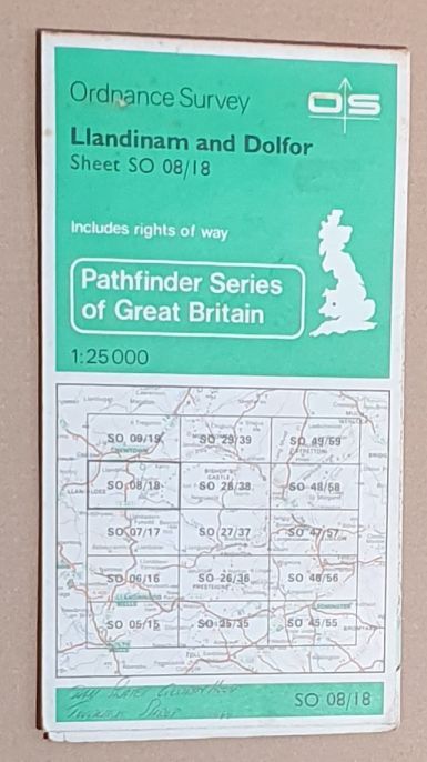 Llandinam and Dolfor. 1:25000 Pathfinder Map Sheet SO 08/18