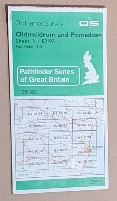 Oldmeldrum and Pitmedden. 1:25000 Map Sheet NJ 82/92 (Pathfinder 215)