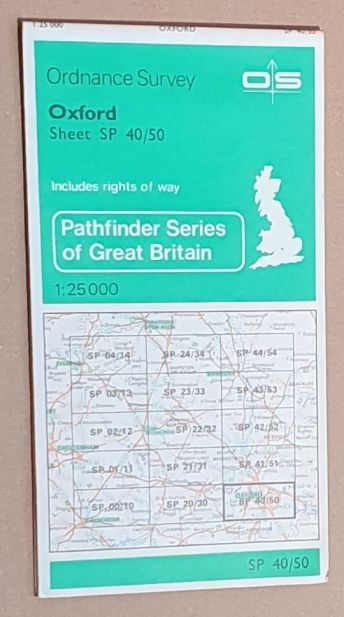 Oxford. 1:25000 Pathfinder Map Sheet SP 40/50 (1116)