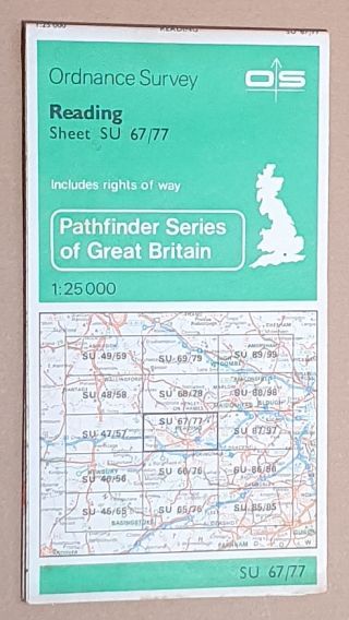 Reading. 1:25000 Pathfinder Map Sheet SU 67/77 [1172]
