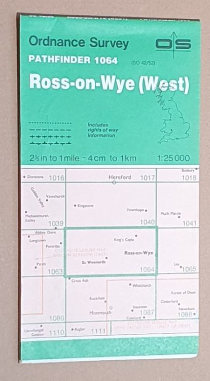 Ross-on-Wye (West). 1:25000 Pathfinder Map Sheet 1064 (SO 42/52)