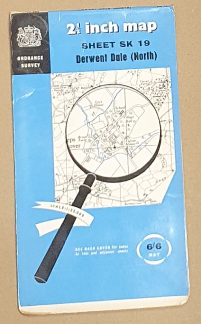 Derwent Dale (North). 1:25000 First Series Map Sheet SK 19
