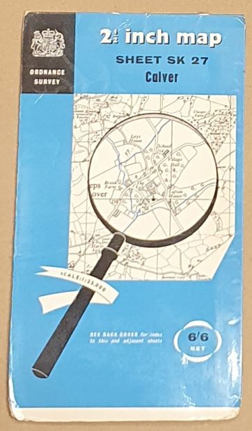 Calver. 1:25000 First Series Map Sheet SK 27