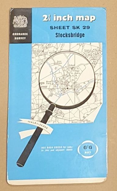 Stocksbridge. 1:25000 First Series Map Sheet SK 29
