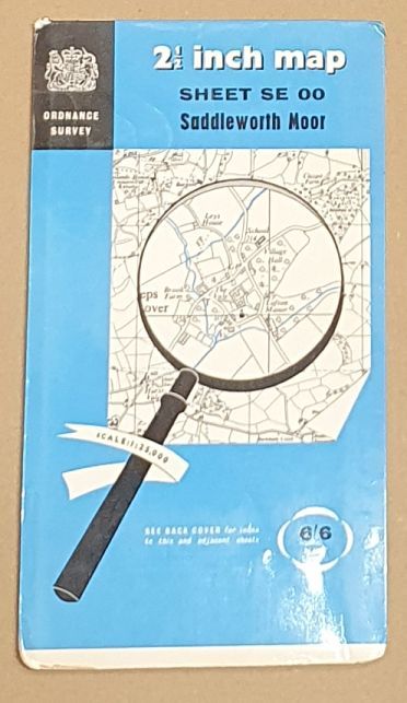 Saddleworth Moor. 1:25000 First Series Map Sheet SE 00