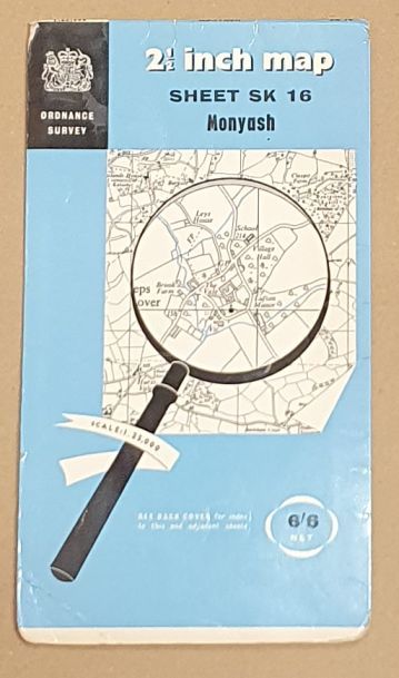 Monyash. 1:25000 First Series Map Sheet SK 16
