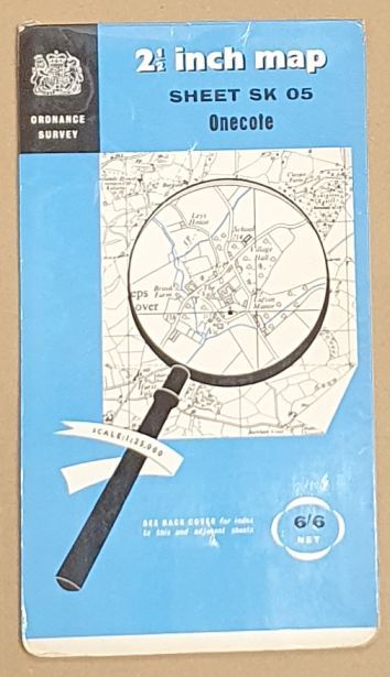 Onecote. 1:25000 First Series Map Sheet SK 05