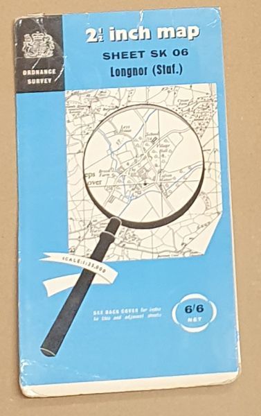 Longnor (Staffordshire). 1:25000 First Series Map Sheet SK 06