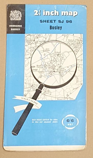 Bosley. 1:25000 First Series Map Sheet SJ 96