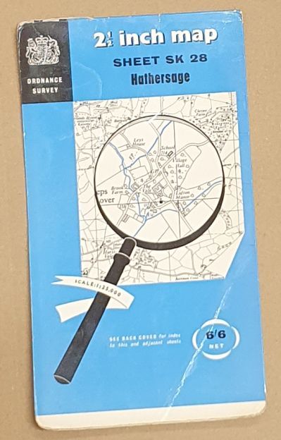 Hathersage. 1:25000 First Series Map Sheet SK 28