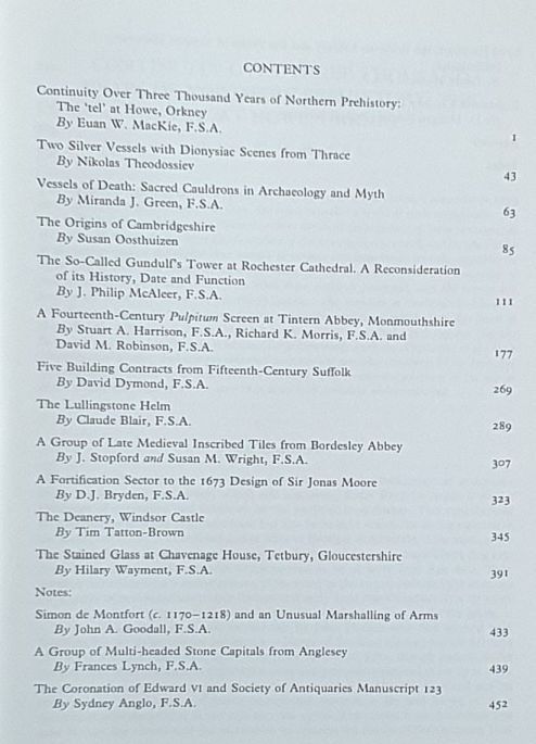 The Antiquaries Journal 1998, Volume 78