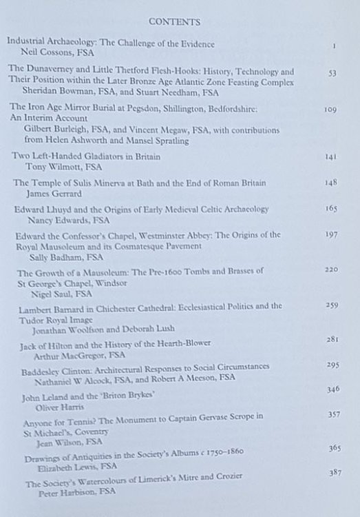 The Antiquaries Journal 2007, Volume 87