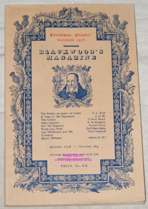 Blackwood's Magazine December 1958 Vol. 284 No. 1718 Christmas Number