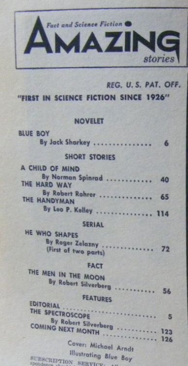 Amazing Stories Vol.39 No.1, January 1965