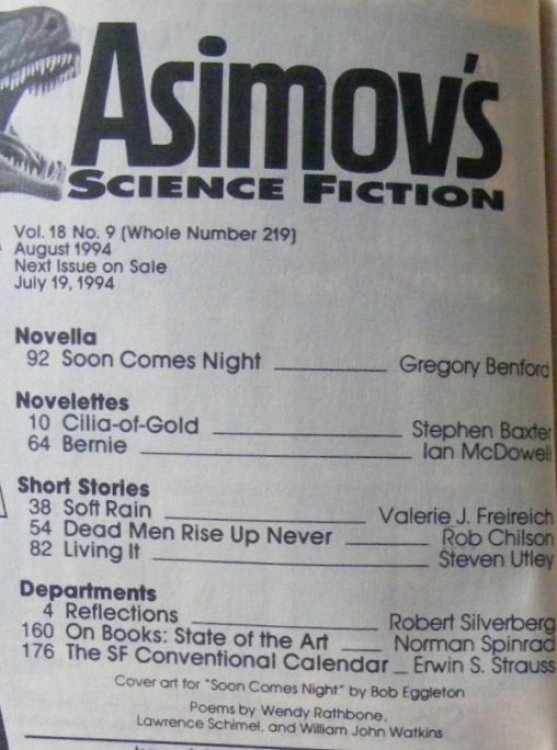 Asimov's Science Fiction Magazine Vol.18 No.9, August 1994