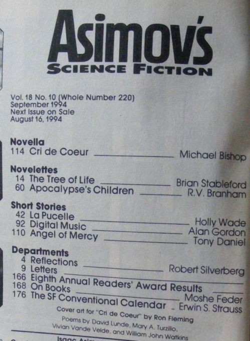 Asimov's Science Fiction Magazine Vol.18 No.10, September 1994