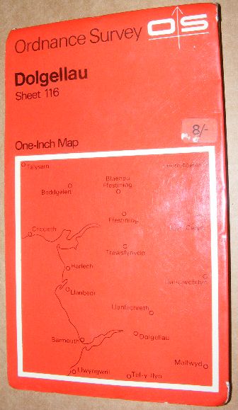 Dolgellau. One-inch Map of Great Britain Sheet 116. 1:63360 Seventh Series