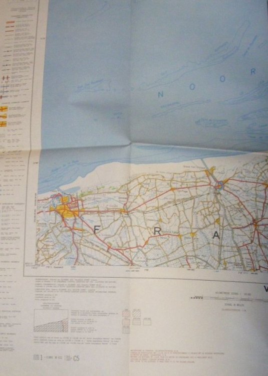 Veurne. C5 1:100000 Map. Kaart Van Belgie/Carte De Belgique