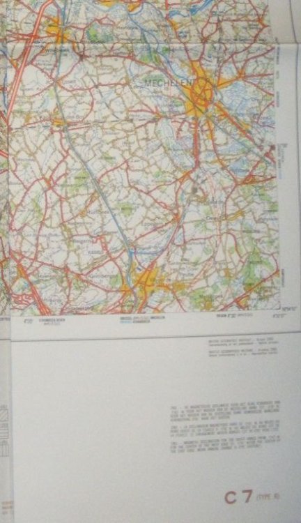 Antwerpen. C7 1:100000 Map. Kaart Van Belgie/Carte De Belgique