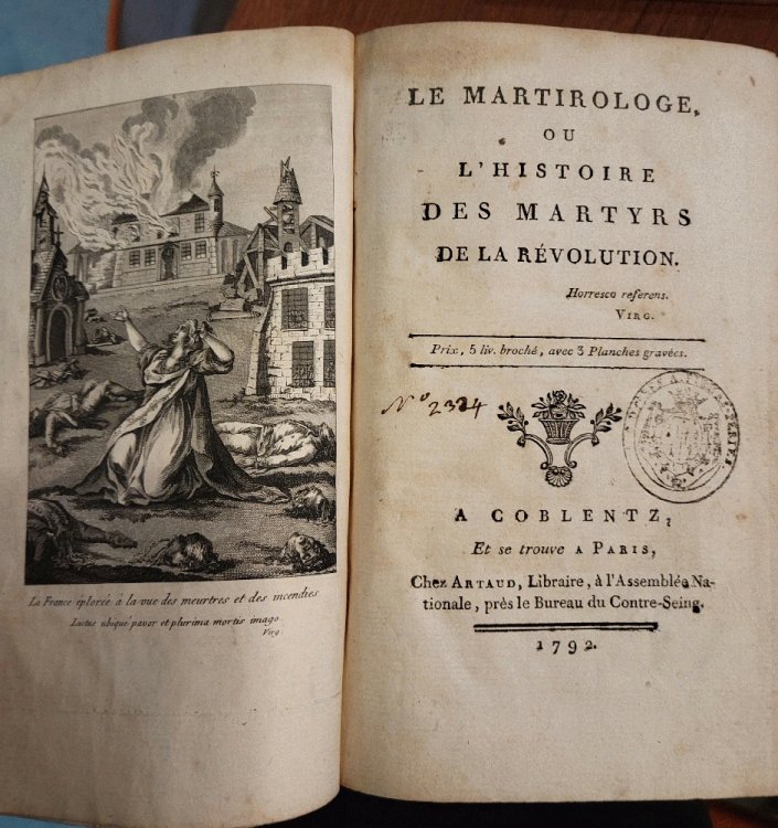 Le Martirologe ou L'Histoire des Martyrs de la Revolution