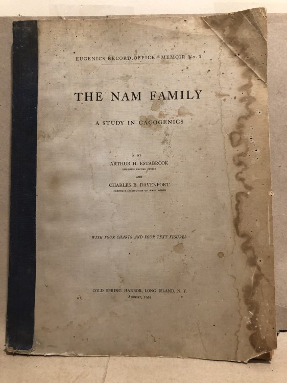 The Nam Family : A Study in Cacogenics [Paperback] Arthur H. Estabrook