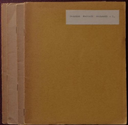 Swedish Private Railways (4 part set)