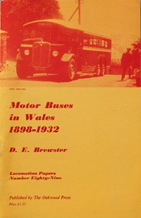 MOTOR BUSES IN WALES 1898 - 1932