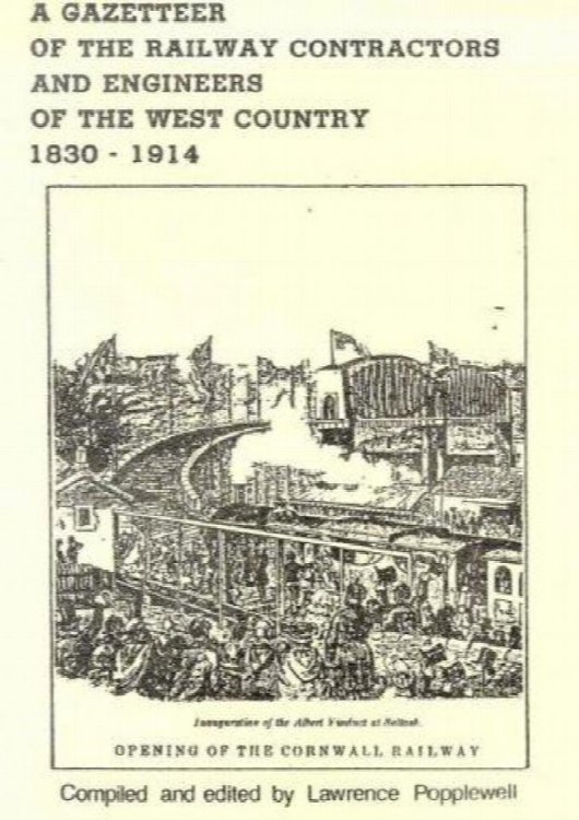 A Gazetteer of the Railway Contractors and Engineers of the West Country, 1830-1914