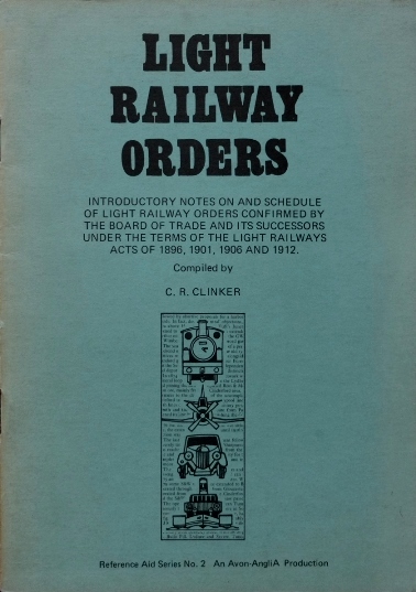 LIGHT RAILWAY ORDERS