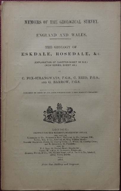 The Geology of Eskdale, Rosedale Etc.