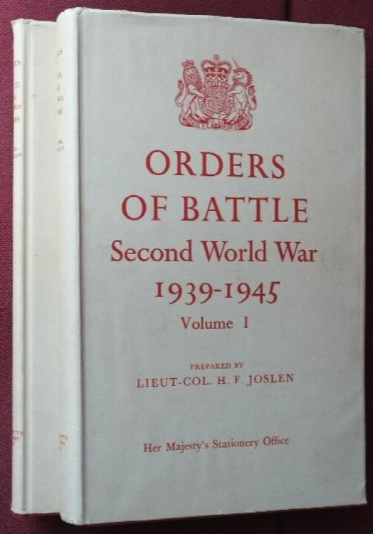 Orders of Battle : United Kingdom and Colonial Formations and Units in the Second World War 1939-1945