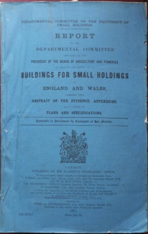 Report as to Buildings for Small Holdings