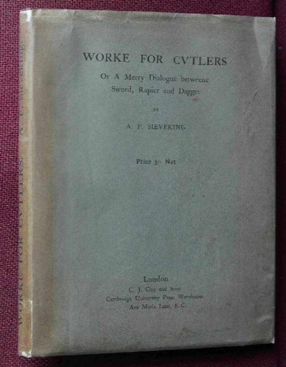 Worke for Cutlers or a Merry Dialogue Betweene Sword, Rapier and Dagger